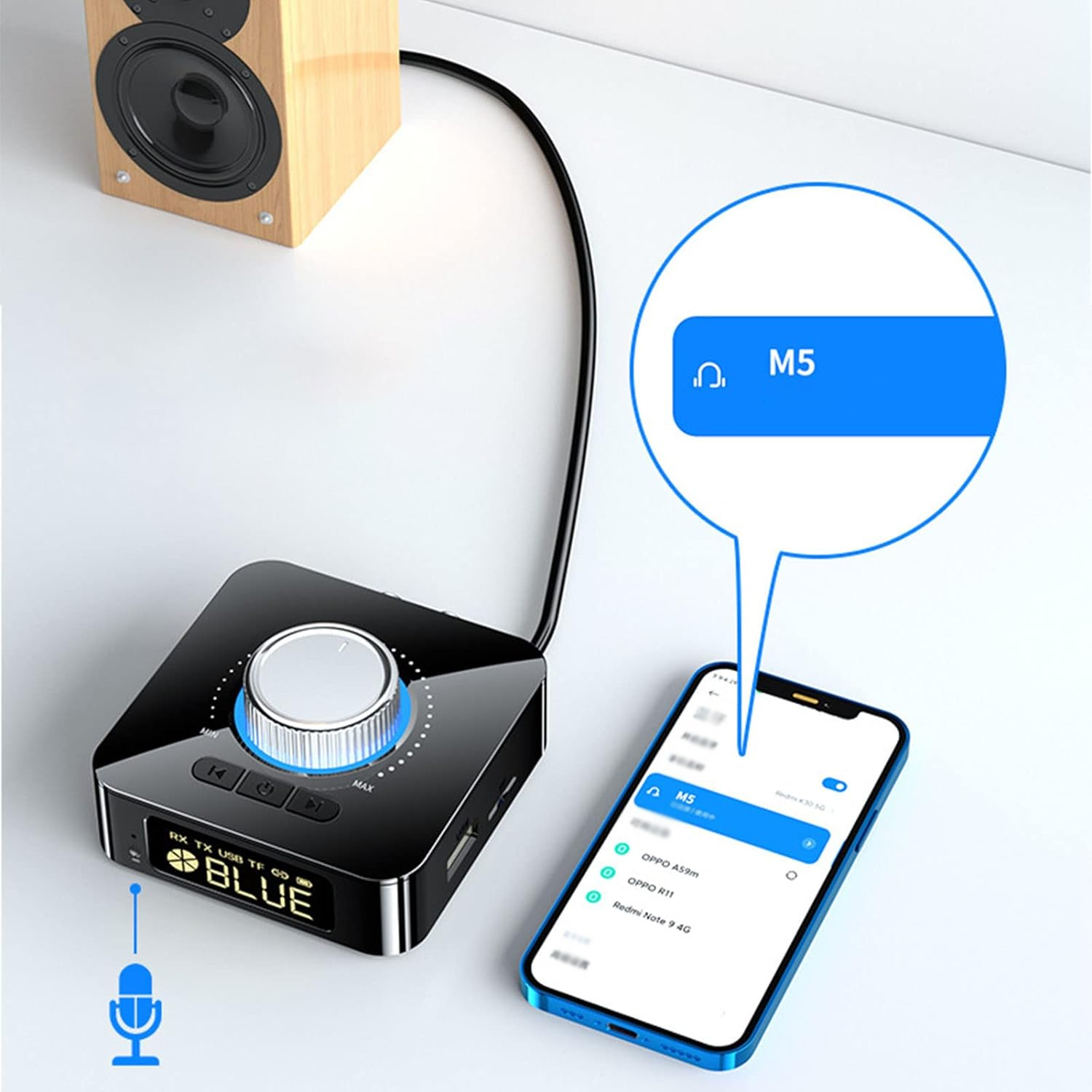 Univerzálny bluetooth vysielač a prijímač